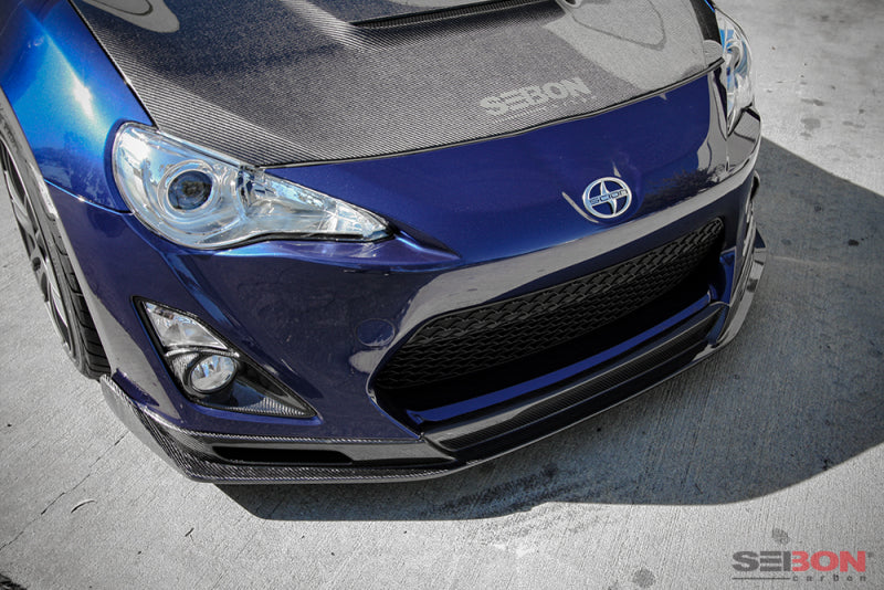 Seibon 12-13 BRZ/FRS KC Style Carbon FIber Front Lip-thumbmail-7