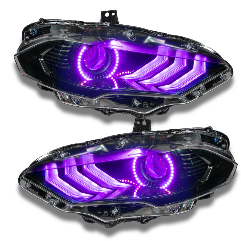 Oracle 18-21 Ford Mustang Dynamic DRL Upgrade w/ Halo Kit & Sequential Turn Signal - ColorSHIFT-thumbmail-19