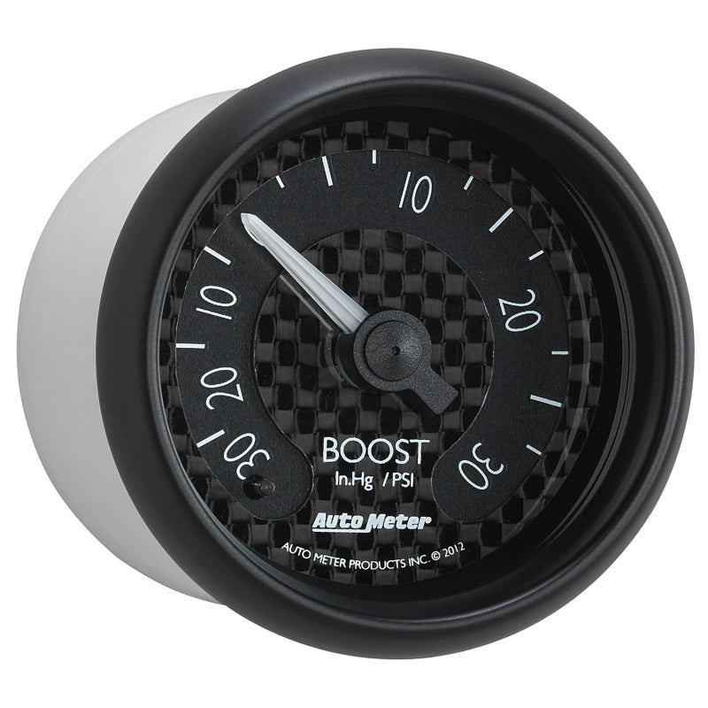 Autometer GT Series 52mm Mechanical 30 In Hg/30 psi Vacuum/Boost Gauge-thumbmail-4