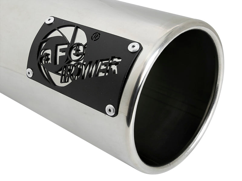 aFe SATURN 4S 4in SS Intercooled Exhaust Tip - Polished 4in In x 5in Out x 12in L Bolt-On-thumbmail-4