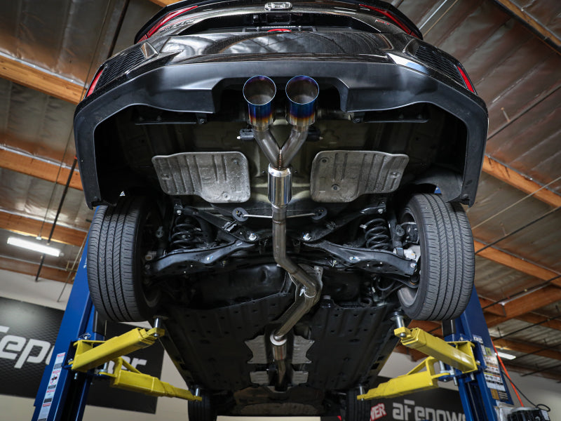 aFe Takeda 2.5in 304SS Cat-Back Exhaust System w/ Polished Tips 17-20 Honda Civic Si Sedan I4 1.5L-thumbmail-3