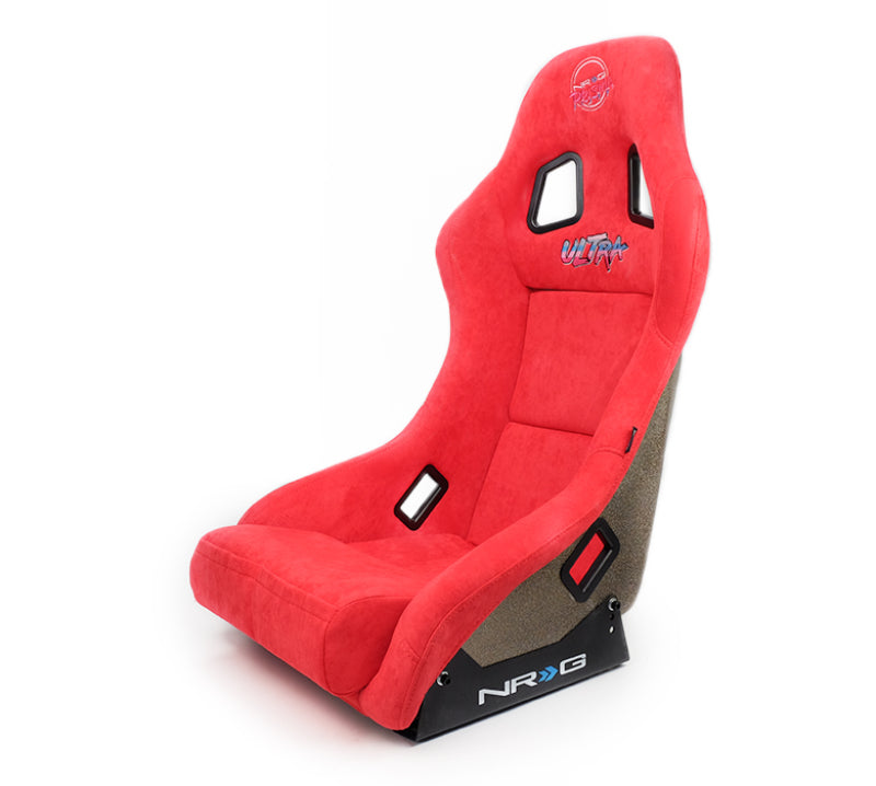 NRG FRP Bucket Seat ULTRA Edition - Medium (Red Alcantara/Pearlized Back)-thumbmail-7