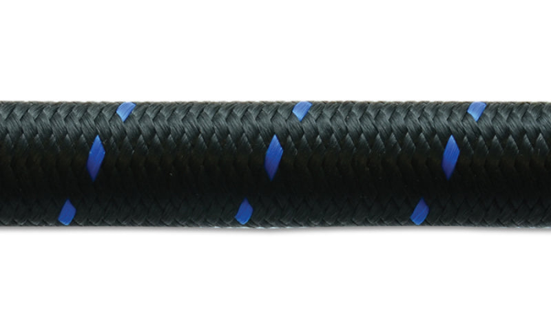 Vibrant -8 AN Two-Tone Black/Blue Nylon Braided Flex Hose (5 foot roll)-thumbmail-3