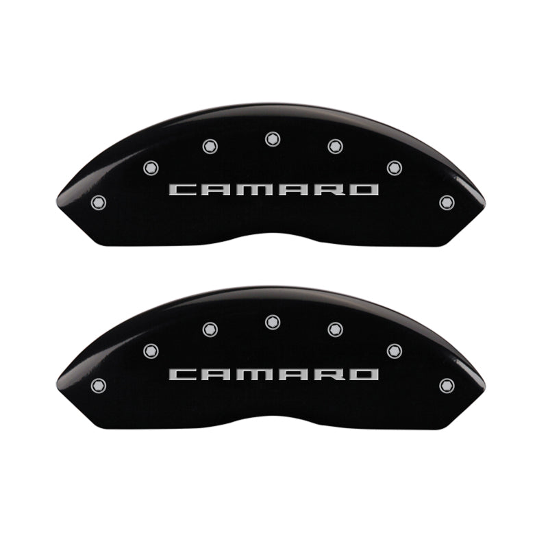 MGP 4 Caliper Covers Engraved Front & Rear Gen 5/Camaro Black finish silver ch-thumbmail-2