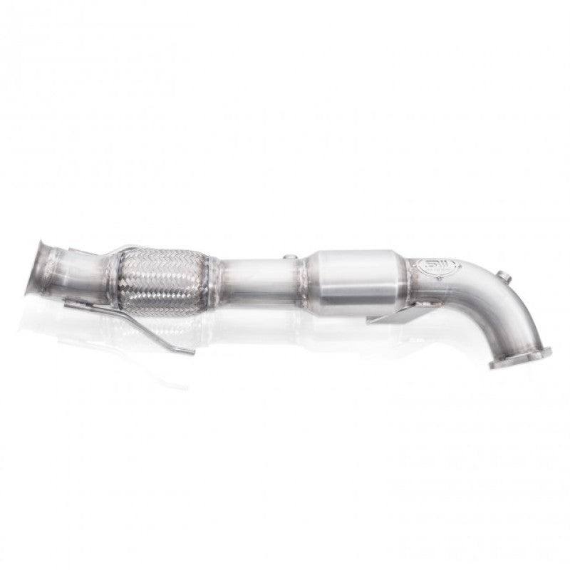 Stainless Works 2016-18 Ford Focus RS 3in High-Flow Cats Downpipe Factory Connection-thumbmail-6