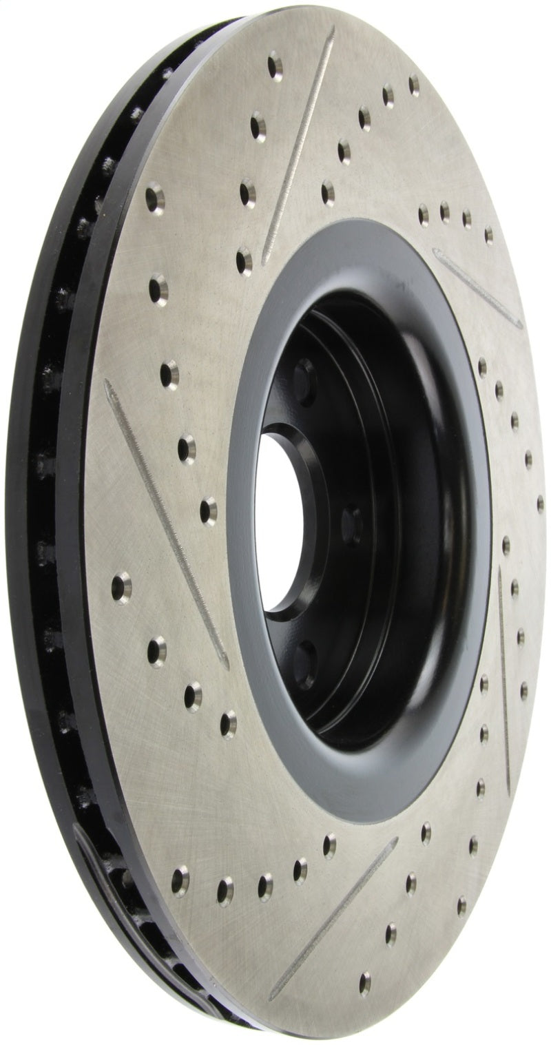 StopTech 14+ Ford Focus ST w/ 335mm Brakes Front Left Slotted & Drilled Rotor-thumbmail-3