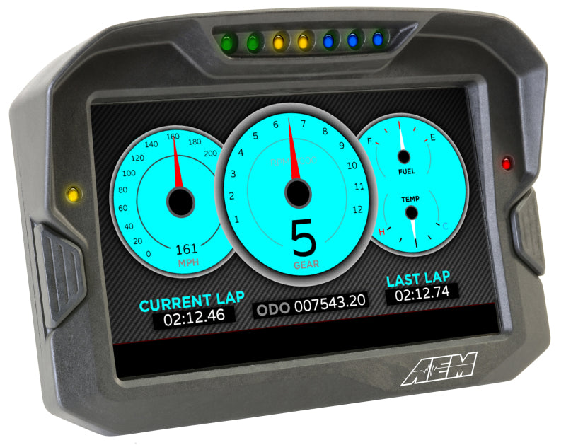 AEM CD-7 Logging GPS Enabled Race Dash Carbon Fiber Digital Display w/o VDM (CAN Input Only)-thumbmail-12