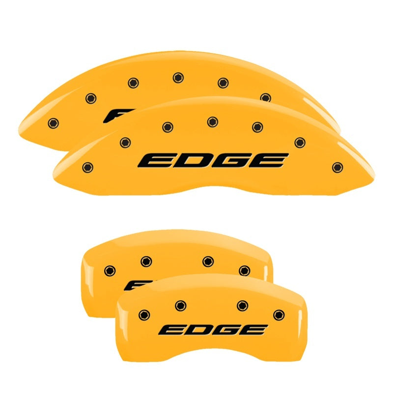 MGP 4 Caliper Covers Engraved Front & Rear EDGE/2015 Yellow finish black ch-thumbmail-2