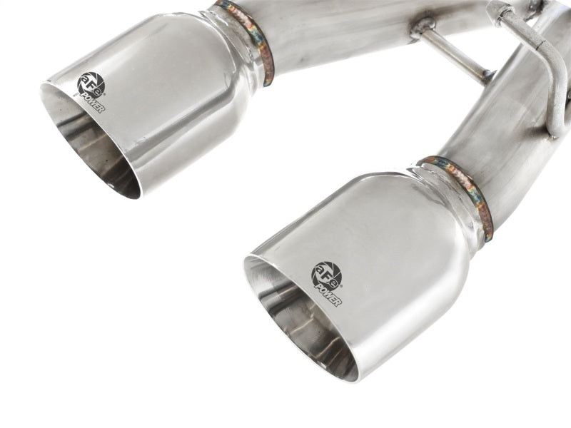 aFe MACHForce XP 2-1/2in SS-304 Cat-Back Exhausts w/ Polished Dual Tips 2008 VW Golf R32 V6-3.2L MKV-thumbmail-6