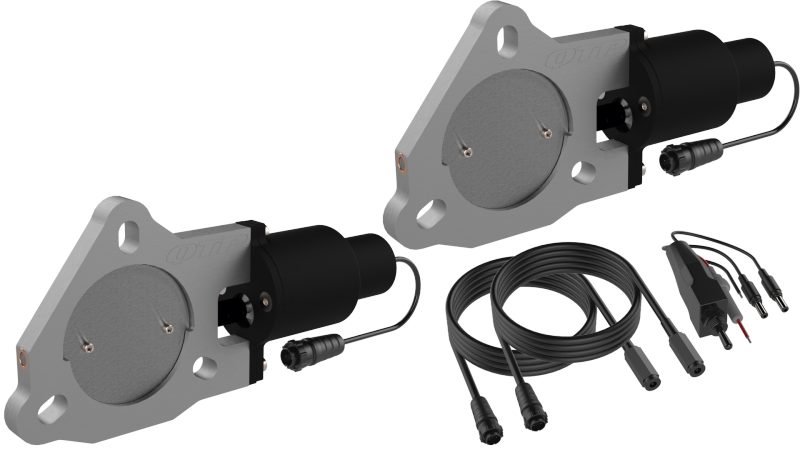 QTP 3in Bolt-On QTEC Dual Electric Cutout Valves - Pair-thumbmail-3