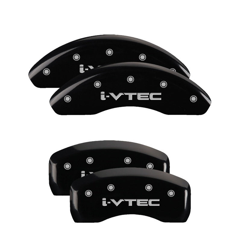 MGP 4 Caliper Covers Engraved Front & Rear Vtech Black finish silver ch-thumbmail-2