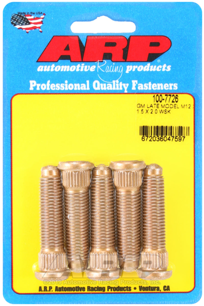 ARP GM Late Model M12 X 1.5 X 2.0 Wheel Stud Kit-thumbmail-1