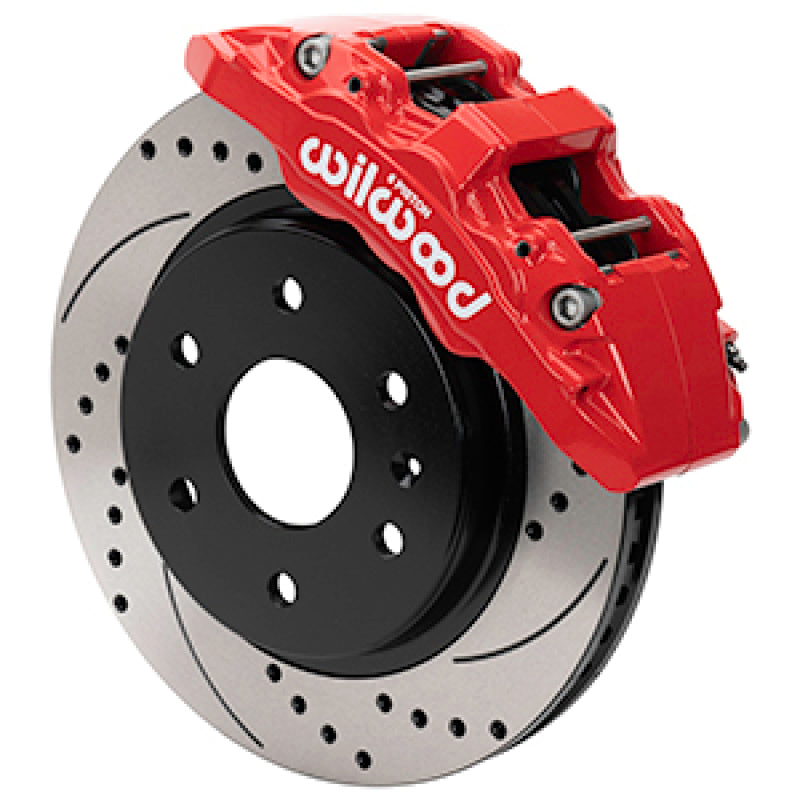 Wilwood 99-06 Chevy Silverado/GMC Sierra Aero6-DM Front Brake Kit - D&S - Red-thumbmail-1