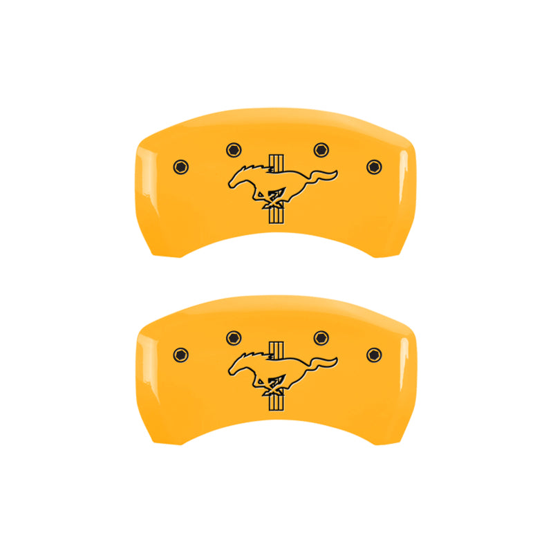MGP Rear set 2 Caliper Covers Engraved Rear 2015/Bar & Pony Yellow finish black ch-thumbmail-3