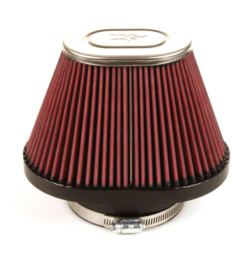 K&N Universal Chrome Filter-Oval Tapered 4in Flg ID x 5.375in Base O/S W x 3.313in Top O/S W-thumbmail-10