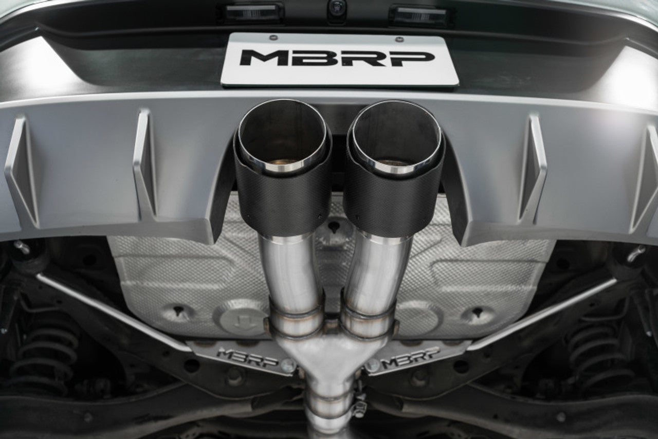 2019+ MBRP Hyundai Veloster Turbo Cat Back - T304 Stainless - Carbon Fiber Tip-thumbmail-10