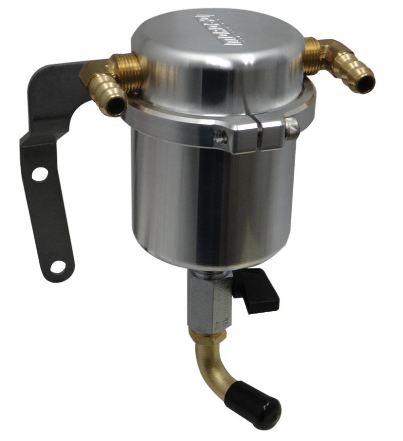 Moroso 14-19 Chevrolet Corvette (Non ZO6) Air/Oil Separator Catch Can - Large Body - Billet Aluminum-thumbmail-1