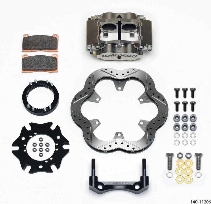 Wilwood Billet Narrow Dynalite Radial Mount Rear Inboard Sprint Kit 10.50in SuperAlloy Vented Rotor-thumbmail-1