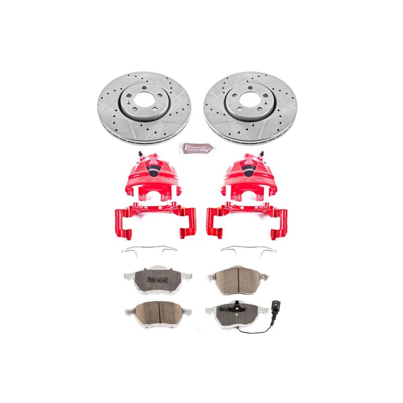 Power Stop 99-10 Volkswagen Beetle Front Z26 Street Warrior Brake Kit w/Calipers-thumbmail-1