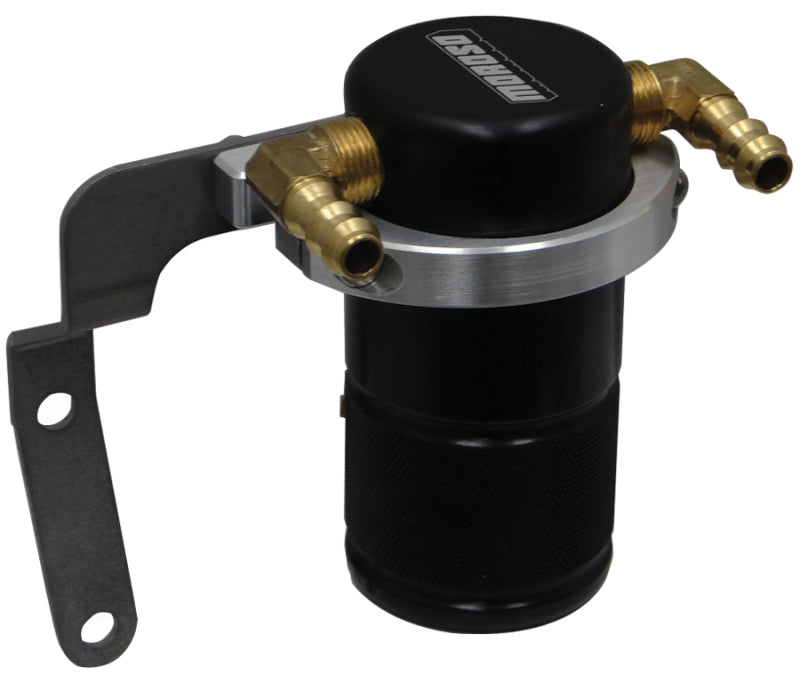 Moroso 14-19 Chevrolet Corvette (Non ZO6) Air/Oil Separator Catch Can - Small Body - Billet Alum -Bk-thumbmail-1