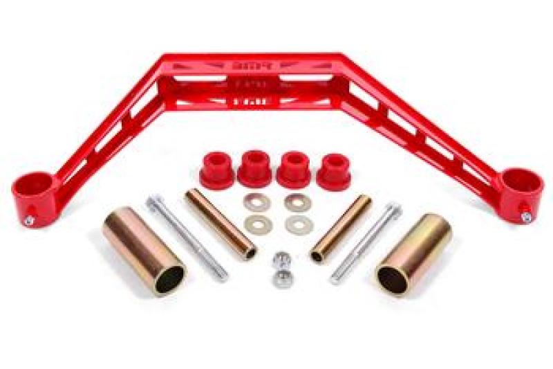 BMR 79-93 Ford Mustang Transmission Crossmember TH400 / T-56 - Red-thumbmail-1