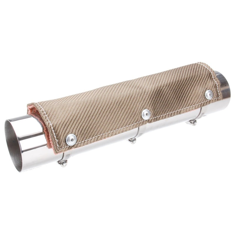 DEI Pipe Shield 6in w x 1ft - w/ Stainless Steel Clamps - Titanium-thumbmail-3