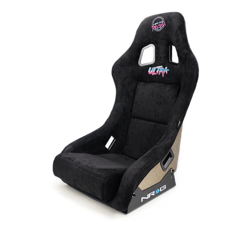 NRG FRP Bucket Seat ULTRA Edition - Medium (Black Alcantara/Gold Glitter Back)-thumbmail-6