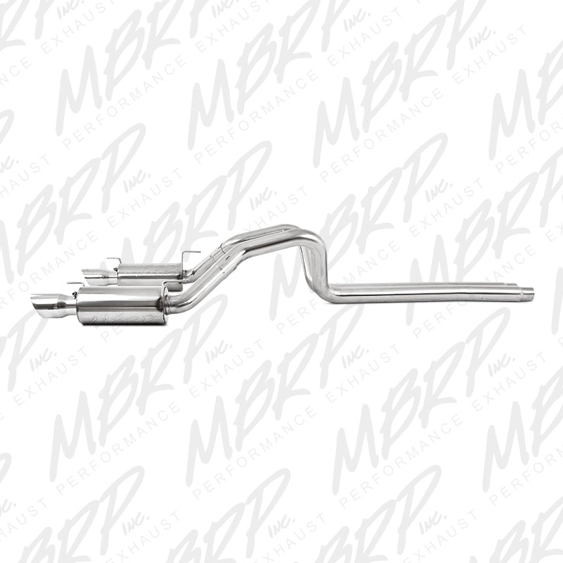 MBRP 05-09 Ford Shelby GT500 / GT Dual Split Rear Street Version 4in Tips T409 Exhaust System-thumbmail-7