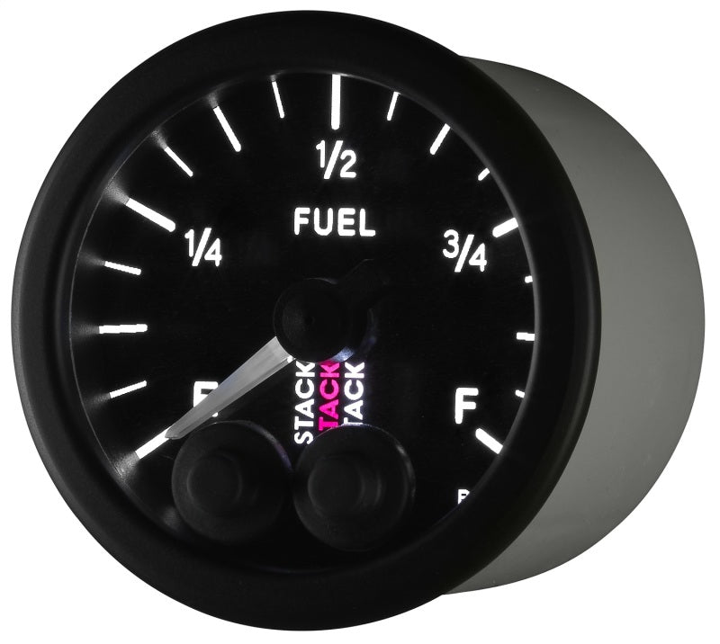 Autometer Stack 52mm 0-280 Ohm Programmable Pro-Control Fuel Level Gauge - Black-thumbmail-5