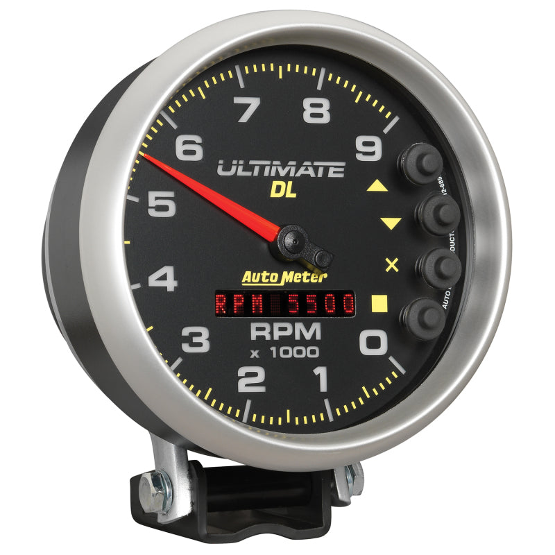 Autometer 5 inch Ultimate DL Playback Tachometer 9000 RPM - Black-thumbmail-4