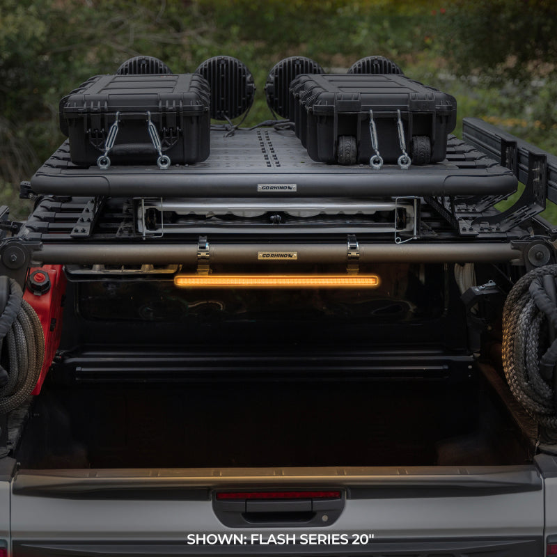 Go Rhino Xplor Flash Series Sgl Multi Function LED Light Bar (Track Mount) 20in. - Blk-thumbmail-9