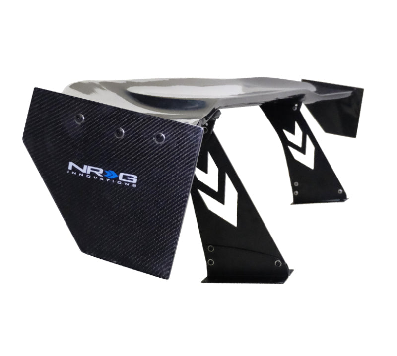NRG Carbon Fiber Spoiler - Universal (69in.) w/NRG Logo / Stand Cut Out / Large Side Plate-thumbmail-3