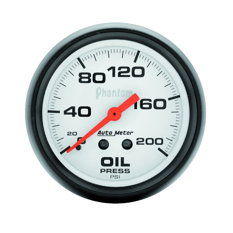 Autometer Phantom 66.7mm 0-200 PSI Mechanical Oil Pressure Gauge-thumbmail-1