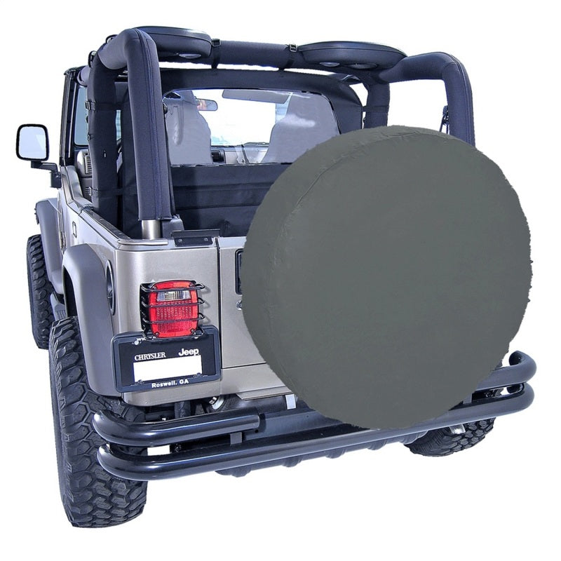 Rugged Ridge 33in Tire Cover Black Diamond-thumbmail-2
