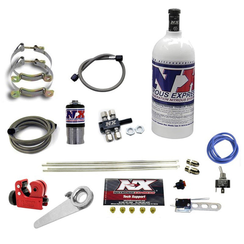 Nitrous Express Motorcycle 4 Cyl Dry Nitrous Kit w/2.5lb Bottle-thumbmail-2