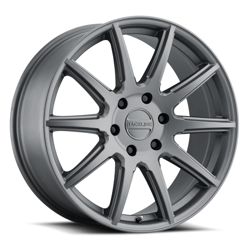 Raceline 159G Spike 22x9.5in / 6x139.7 BP / 35mm Offset / 106.1mm Bore - Gunmetal Wheel-thumbmail-1