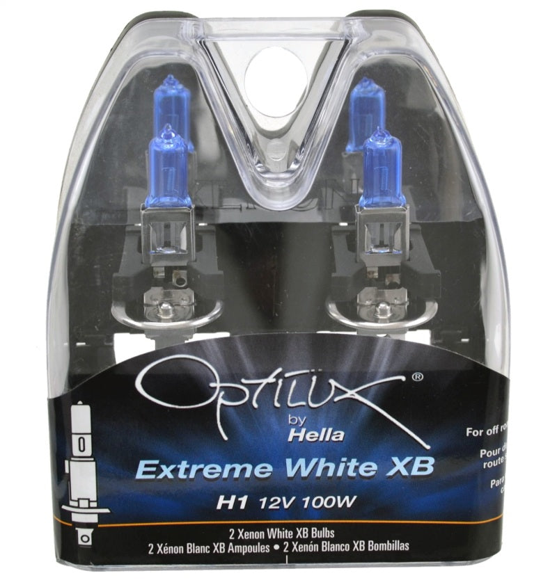 Hella Optilux H1 100W XB Extreme White Bulbs (Pair)-thumbmail-5