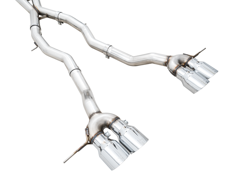 AWE Track Edition Catback Exhaust for BMW G8X M3/M4 - Chrome Silver Tips-thumbmail-6