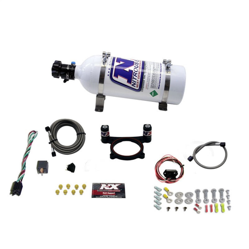 Nitrous Express 11-15 Ford Mustang GT 5.0L Coyote 4 Valve Nitrous Plate Kit (50-200HP) w/5lb Bottle-thumbmail-1