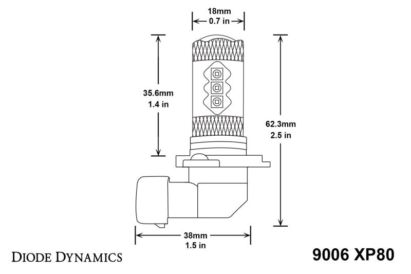 Diode Dynamics 9006 XP80 LED - Cool - White (Pair)-thumbmail-3
