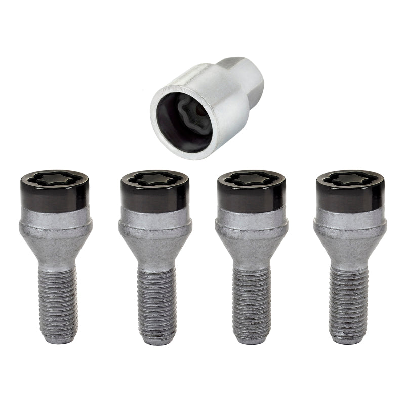 McGard Wheel Lock Bolt Set - 4pk. (Cone Seat) M12X1.5 / 17mm Hex / 25.5mm Shank Length - Black-thumbmail-6