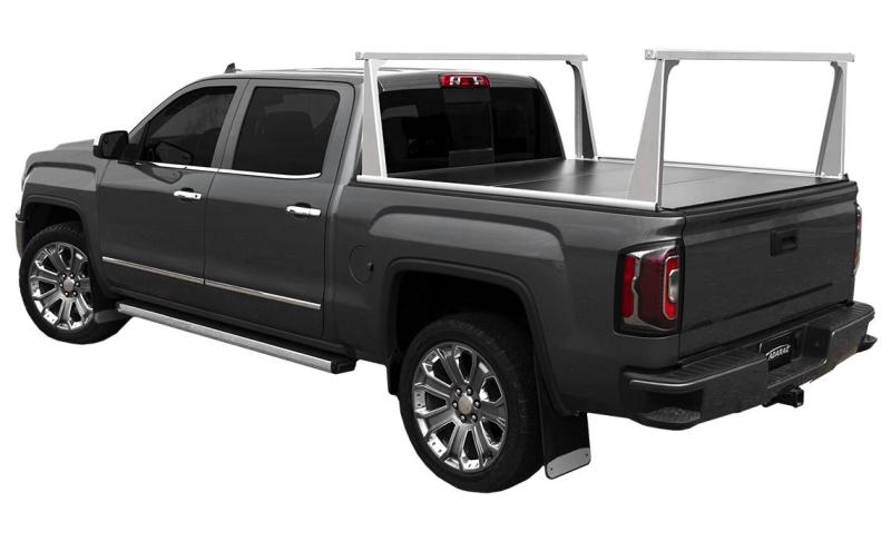 Access ADARAC Aluminum Uprights 12in Vertical Kit (2 Uprights w/ 1 66in Cross Bar) Silver Truck Rack-thumbmail-3
