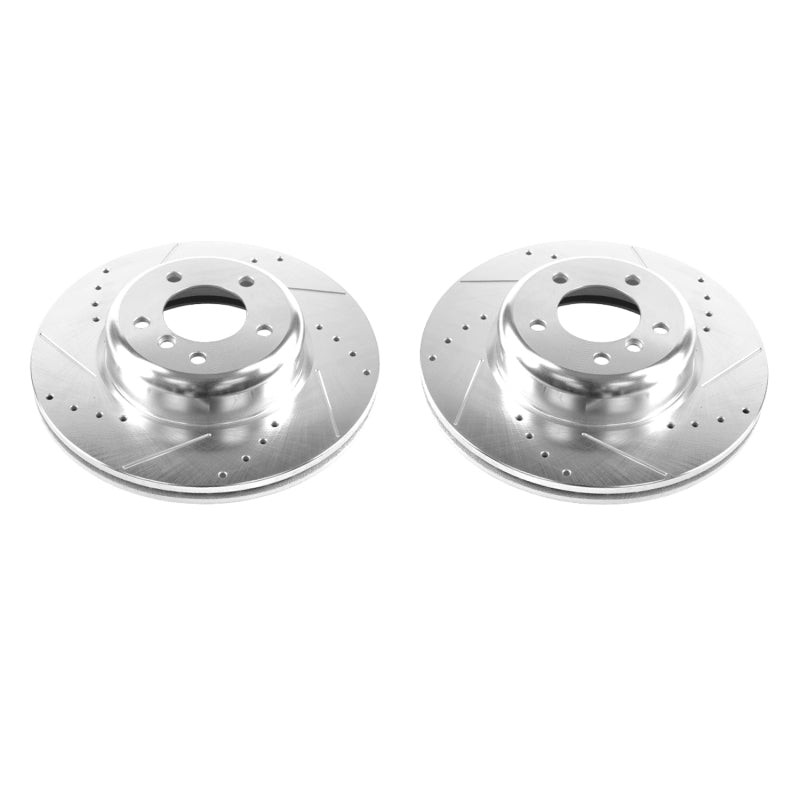 Power Stop 08-13 BMW 135i Front Evolution Drilled & Slotted Rotors - Pair-thumbmail-2