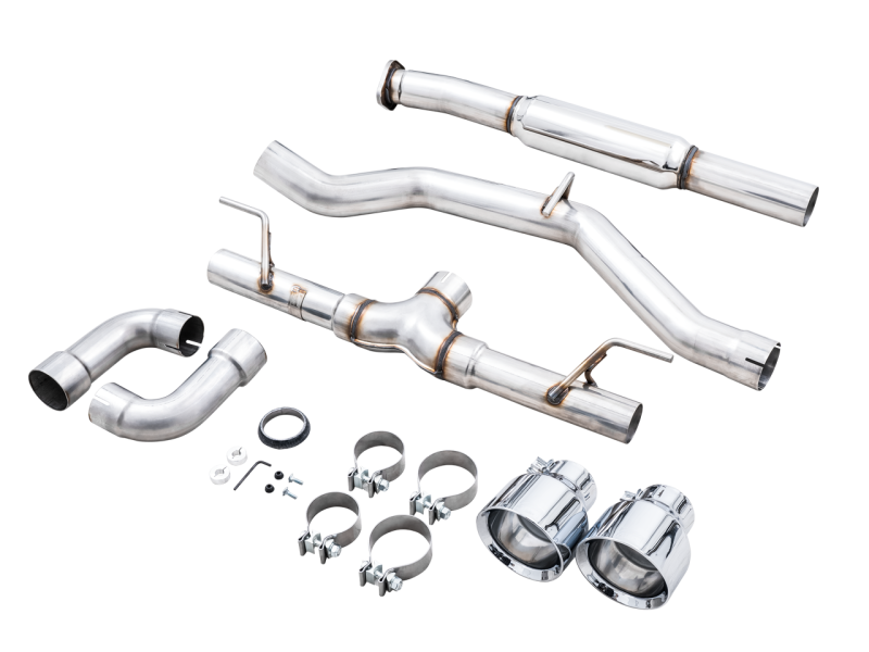 AWE Subaru BRZ/ Toyota GR86/ Toyota 86 Track Edition Cat-Back Exhaust- Chrome Silver Tips-thumbmail-5