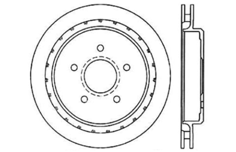 StopTech 97-10 Chevy Corvette Slotted & Drilled Rear Left Rotor-thumbmail-5