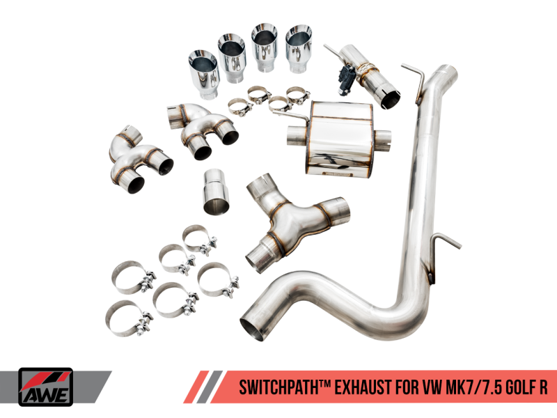 AWE Tuning Mk7 Golf R SwitchPath Exhaust w/Chrome Silver Tips 102mm-thumbmail-4