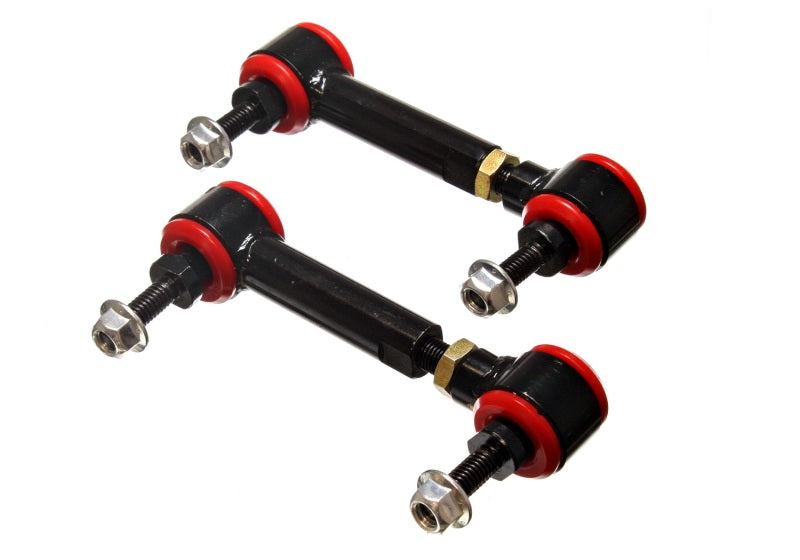 Energy Suspension Universal Red 4-3/4in-5-3/4in inAin Range Pivot Style End Link Set-thumbmail-2