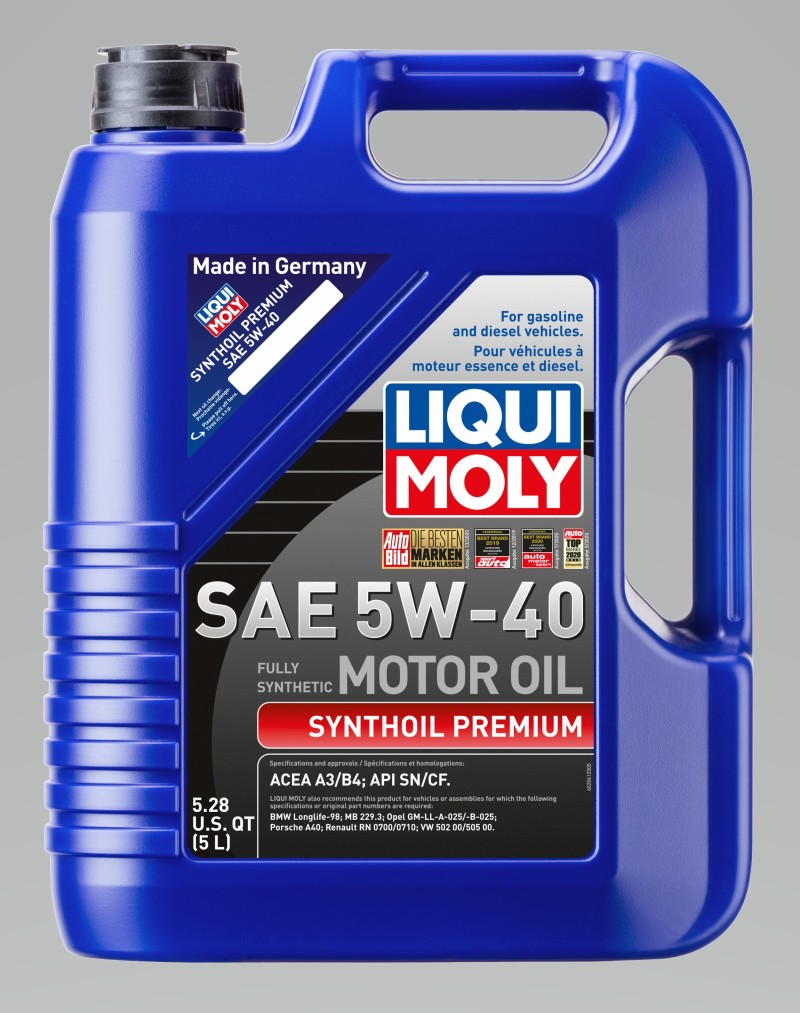 LIQUI MOLY 5L Synthoil Premium Motor Oil SAE 5W40-thumbmail-2