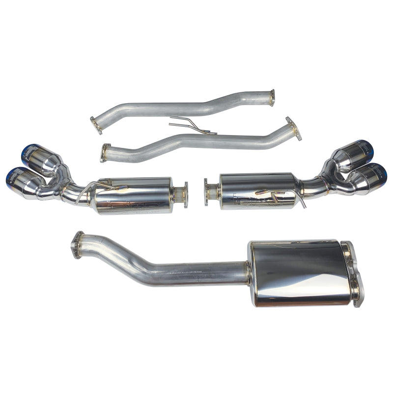 Injen 10-13 Hyundai Genesis Coupe 2.0L(t) 4cyl SS Exhaust w/ 76mm Y-Pipe Resonator/Molded SS Flanges-thumbmail-2