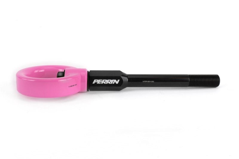Perrin 02-07 Subaru WRX/STI Tow Hook Kit (Front) - Hyper Pink-thumbmail-2